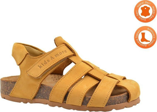 Lino Unisex Deri Çocuk Sandalet Cat Rengi