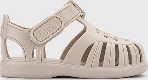 S10271 Tobby Solid İgor Marka Unisex Çocuk Sandalet Bej