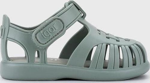 S10271 Tobby Solid İgor Marka Unisex Çocuk Sandalet Yeşil