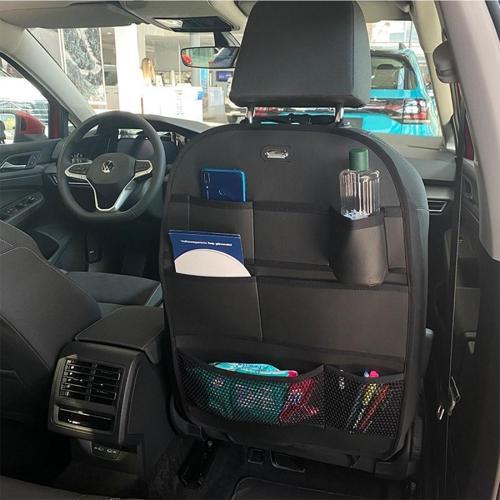 Seat Arona Araç İçi Deri Koltuk Arkası Organizer Düzenleyici Koruyucu Siyah