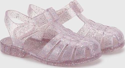 S10329 Clasica Cristal İgor Marka Kız Çocuk Sandalet Simli Pembe
