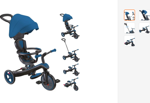 Explorer 4in1 Trike Bisiklet - Kraliyet Mavisi