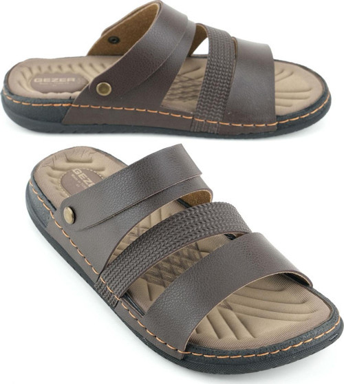 Yazlık Erkek Suni Deri Rahat Taban Sandalet Terlik