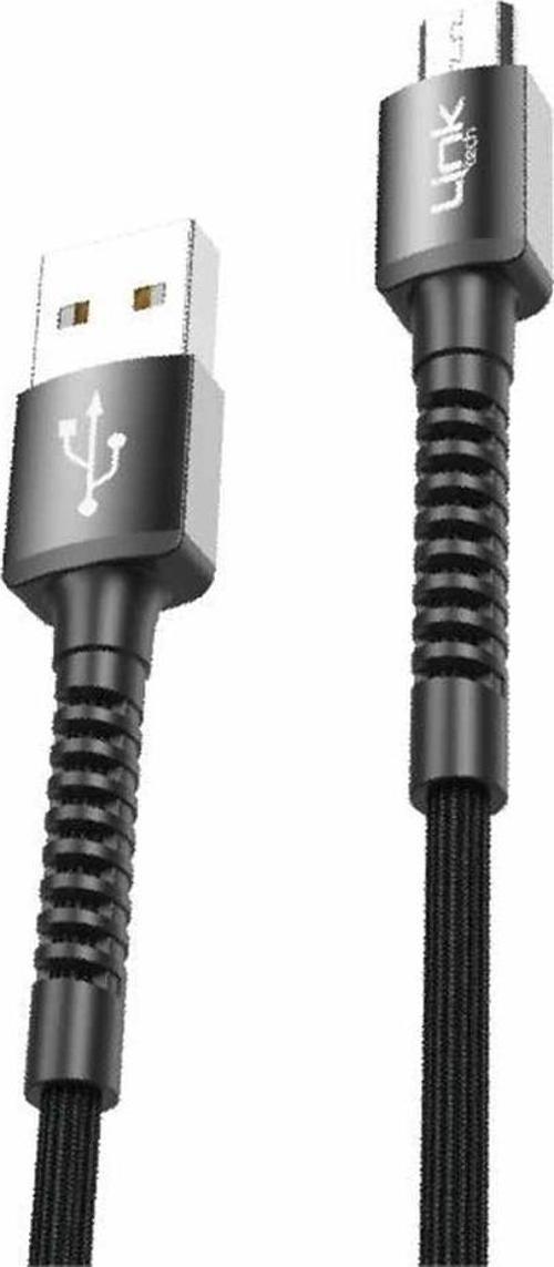 K551 Micro USB Metal Başlı Data/Şarj Kablosu 3A 1mt