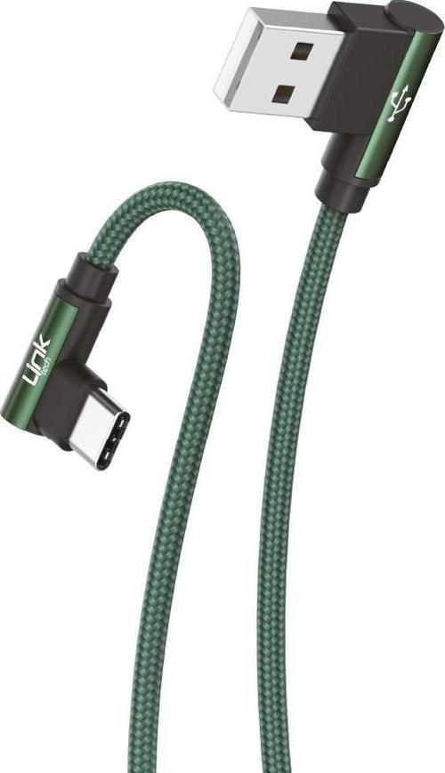 K594 Safe Type-C - USB 90 Derece Data/Şarj Kablosu 3A 1.5mt