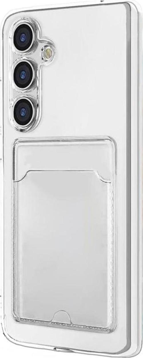 Samsung Galaxy A16 Kılıf Cardy Şeffaf Kartlık Cepli Kapak