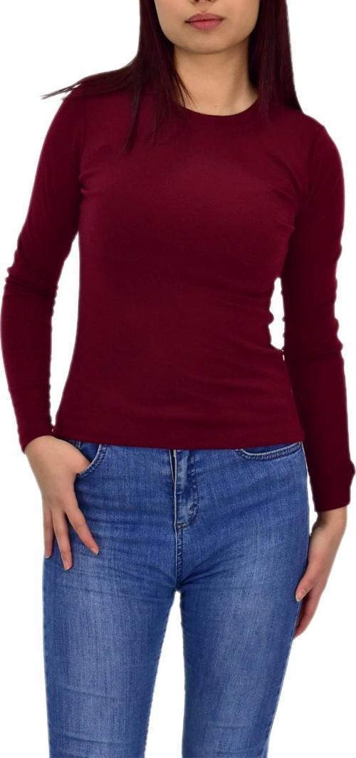 Kadın Düz Renk Vücuda Oturan Uzun Kollu Sweatshirt BGL-ST04209