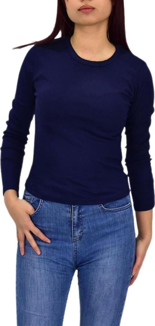 Kadın Uzun Kol  Fitilli Body Tişört  BGL-ST04231