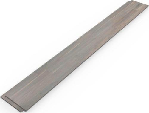 Interbuild Akasya Masif Ahşap Duvar Panelleri Shiplap 1219x152x10 Mm - 5'li Paket - Alaca Gri