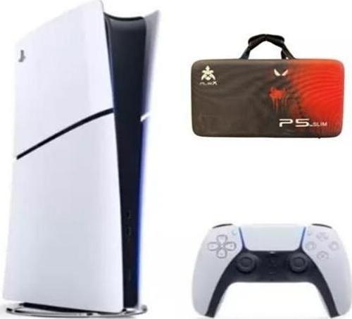  Sony Playstation 5 Slim 1 TB Digital Edition Oyun Konsolu (İthalatçı Garantili) + Sony Playstation 5 Taşıma Çantası Kırmızı Desenli