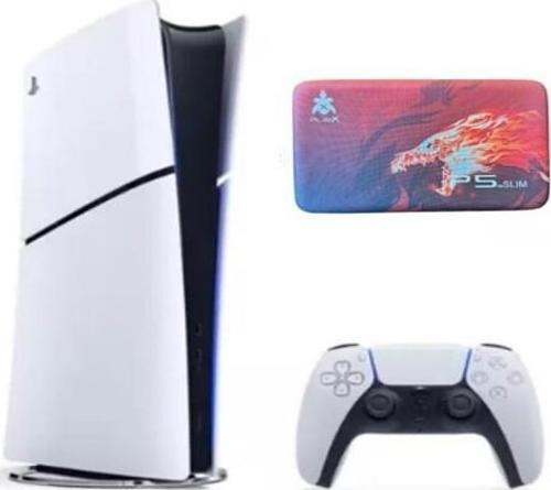 Playstation 5 Slim 1 TB Digital Edition Oyun Konsolu (İthalatçı Garantili) + Sony Playstation 5 Taşıma Çantası Koyu Kırmızı