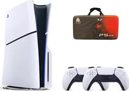 Playstation 5 Slim CD Versiyon + 2. Dualsense Ps5 Kol+ Sony Playstation 5 Taşıma Çantası Koyu Kırmızı