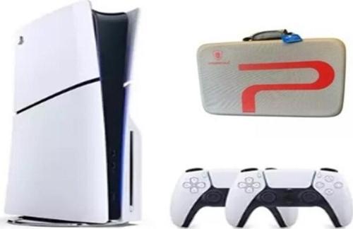 Playstation 5 Slim CD Versiyon + 2. Dualsense Ps5 Kol+ Sony Playstation 5 Taşıma Çantası Gri