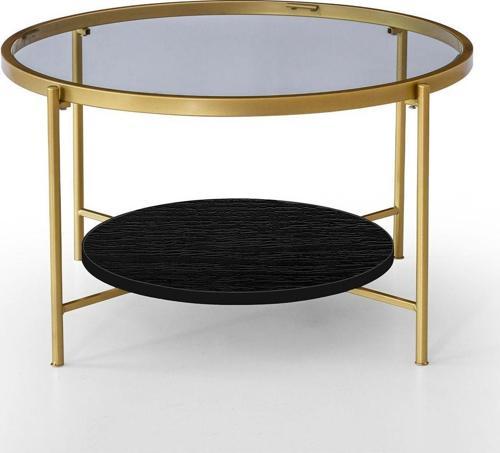 EDMONDA EVAKSESUAR Oslo Gold Orta Sehpa Şeffaf Cam
