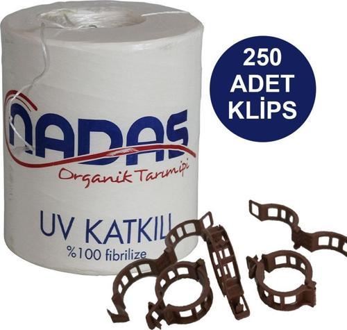 ORGANİK TARIM İPİ VE BİTKİ KLİPSİ TOPRAKSIZ TARIM İPİ 250 ADET HER BİTKİYLE UYUMLU BİTKİ KLİPSİ FİDE FİDAN BAĞLAMA İPİ