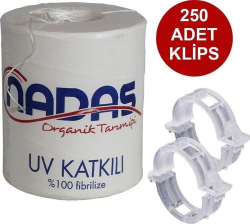 ORGANİK TARIM İPİ VE ŞEFFAF BİTKİ KLİPSİ TOPRAKSIZ TARIM İPİ 250 ADET HER BİTKİYLE UYUMLU BİTKİ KLİPSİ FİDE FİDAN BAĞLAM