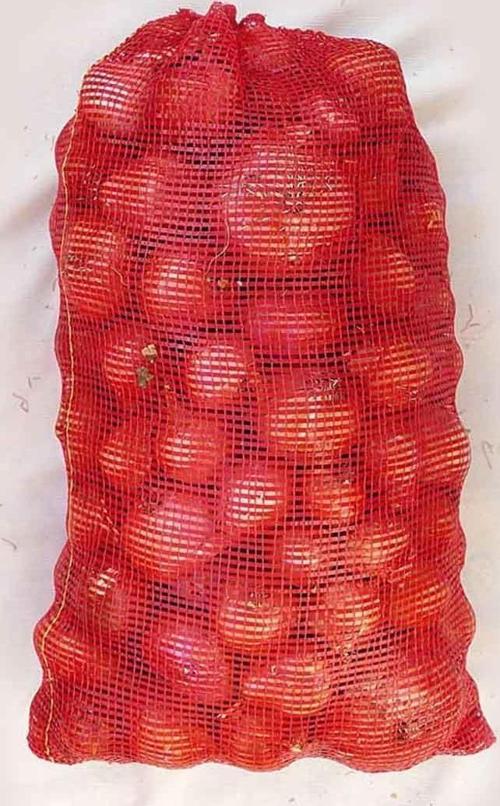 45x75 SOĞAN PATATES CEVİZ ÇUVALI  10 ADET KIRMIZI POLİMER FİLE ÇUVAL