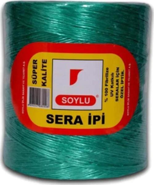 SERA İPİ UV KATKILI 1800 METRE YEŞİL TARIM İPİ KLİPS İPİ FİBRİLİZE SERA İP