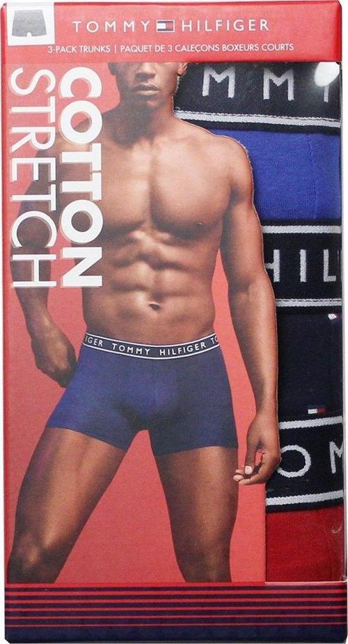 TOMMY HILFIGER COTTON STRETCH ERKEK 3 LÜ BOXER 09T4225-413