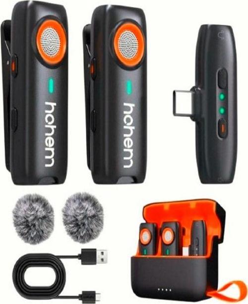 Mıc-01 Wireless 2 Kişilik Yaka Mikrofonu (Type-C)