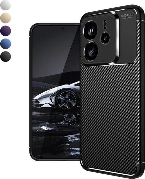Xiaomi Redmi Note 14 4G Kılıf Focus Carbon Silikon Kapak