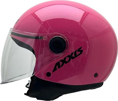 AXXIS SQUARE S SOLID A8 GLOSS PİNK YARIM KASK