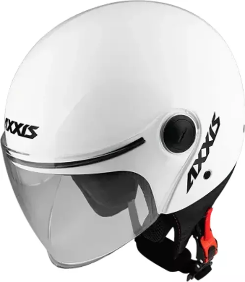 AXXIS SQUARE S SOLID A0 GLOSS PEARL WHİTE YARIM KASK