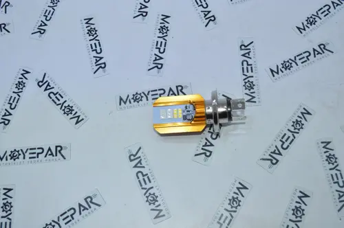 12V H4 LED AMPÜL 3 TIRNAK ÇAKARLI 3 FOKSİYONLU
