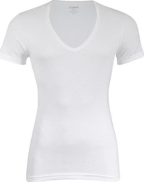 3 Adet Yıldız Erkek Likralı Derin V Yaka T-Shirt Fanila Beyaz 355