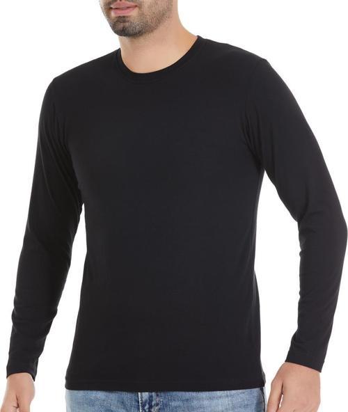 6 Adet Yıldız Erkek Likralı Uzun Kollu T-Shirt Fanila Siyah 86