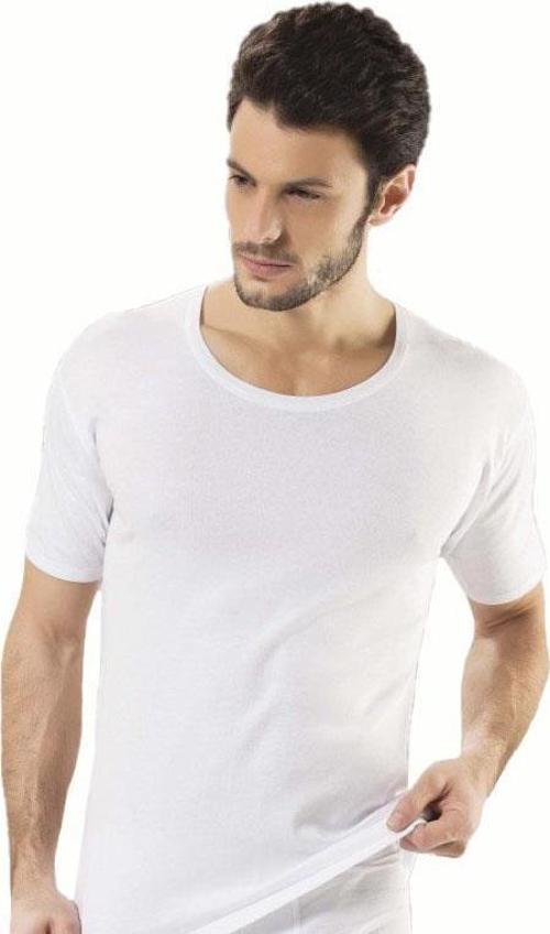 6 lı Paket Hmd Kısakol Erkek Bisiklet Yaka Penye Atlet Beyaz 606