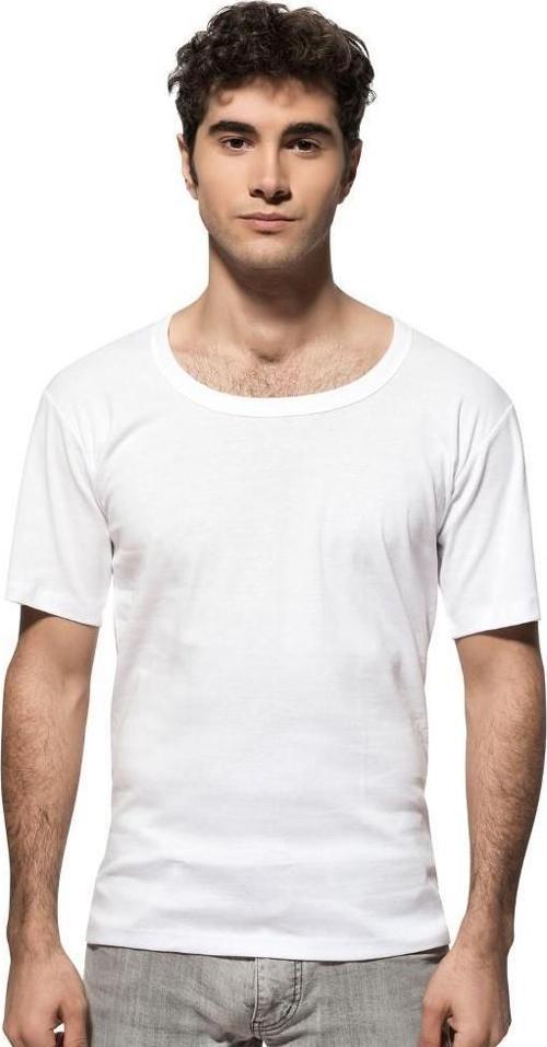 6 lı Paket Özkan Erkek Ribana Kısa Kol Bisiklet Yaka Atlet 0115