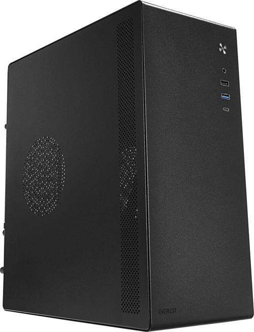 K250 Peak 250W Micro Psu Siyah Usb3.0+Usb2.0+Type-C+Hd Audio Kompakt Mid-T Boş Bilgisayar Kasası