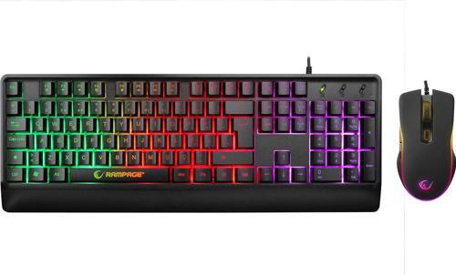 Km-99 Dobble Rainbow Backlight 7 Tuşlu 6400Dpi Gaming Kablolu Klavye + Mouse Set