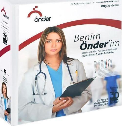 Sunum Klasörü 4 Halkalı 50 Mm A3 Yatay Beyaz 2023-5