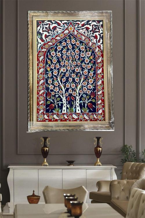 El Yapımı Çini Duvar Tablosu (40 Cm X 60 Cm)