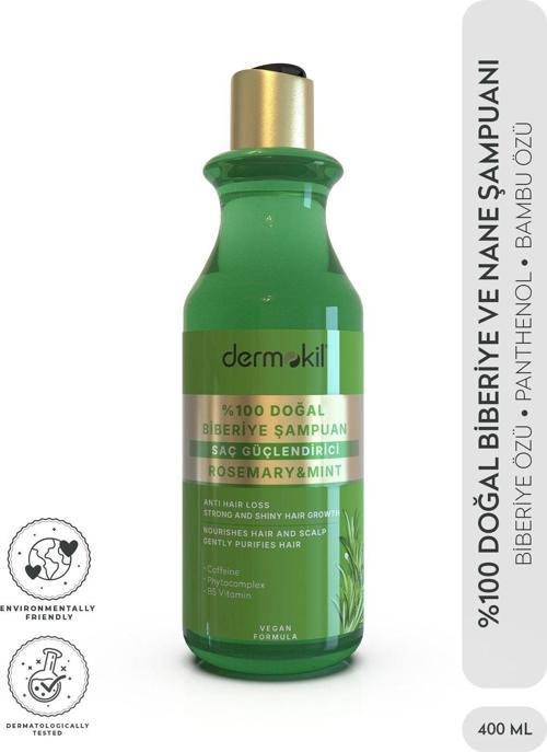 %100 Doğal Biberiye Saç Güçlendirici Şampuan 400 ml