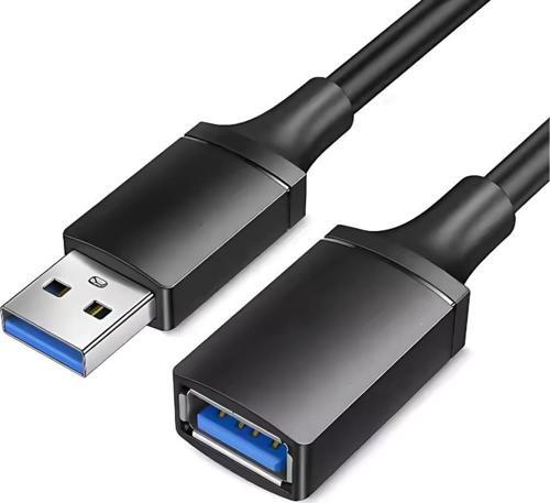Jasoz 1mt USB Uzatma Kablosu Dişi Erkek Uzatma Kablosu USB3.0 Male TO USB3.0 Veri Aktarım Kablosu