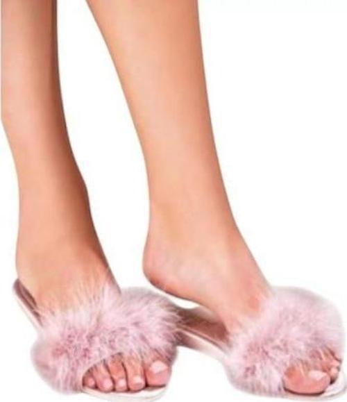 peluş terlik pembe 