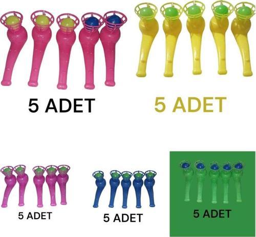 25 adet mor,sarı,pembe,yeşil,mavi karışık renk üflemeli top
