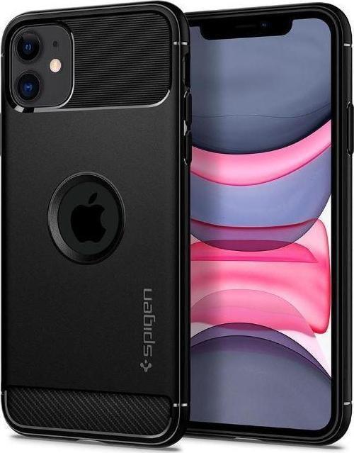 iPhone 11 ile Uyumlu Kılıf Rugged Armor Matte Black