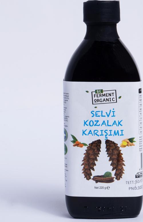 Organik Çam Kozalaklı Karışım ( 1 Yaş) Probiyotik Organik Özlü Karışımlı Şurup 220 G