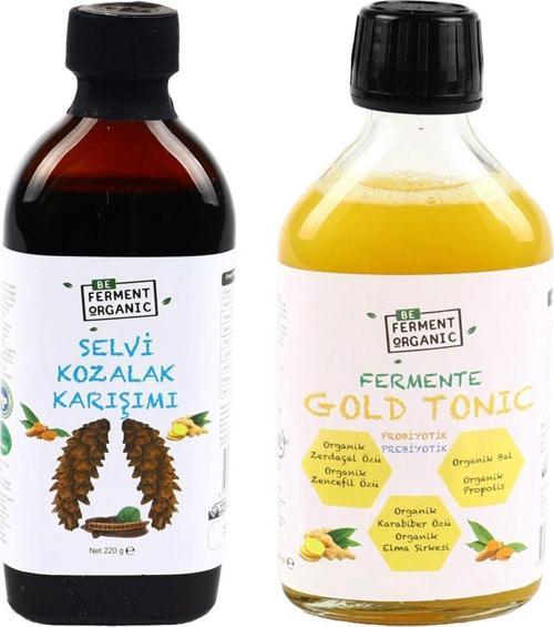 Organik Çam Kozalaklı Karışım Ve Fermente Gold Tonic 220 Gr