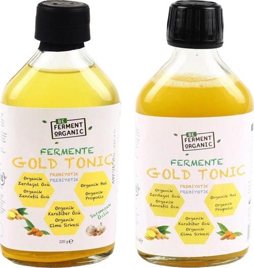 Organik Fermente Gold Tonic Sade Ve Sarımsaklı 220 G*2 Adet