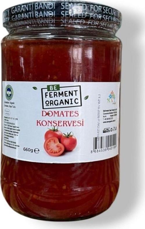 Beferment Organic Domates Konservesi 600 Gr