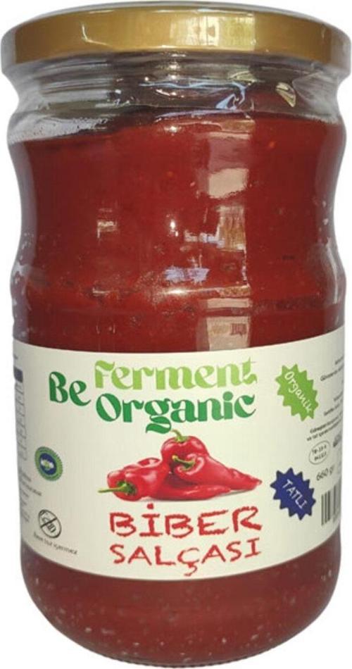Organik Tatlı Biber Salçası (Tuzsuz) 660 G