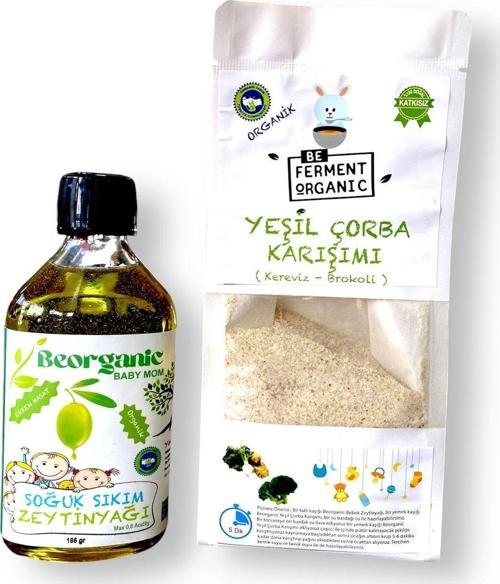 Organik Yeşil Karışımlı Çorba Ve Soğuk Sıkım Zeytinyağı Seti