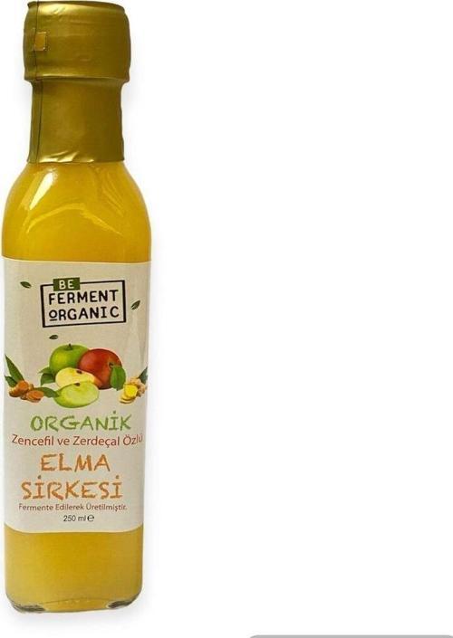 Organik Zerdeçal Ve Zencefil Özlü Elma Sirkesi (250 Ml )