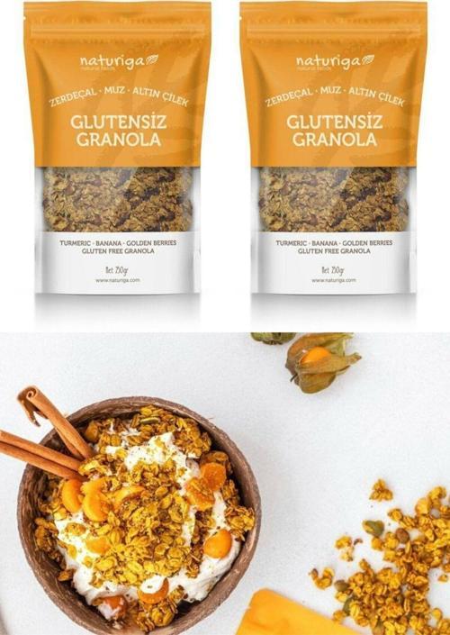 Glutensiz Zerdeçal, Altın Çilek Ve Muzlu Granola