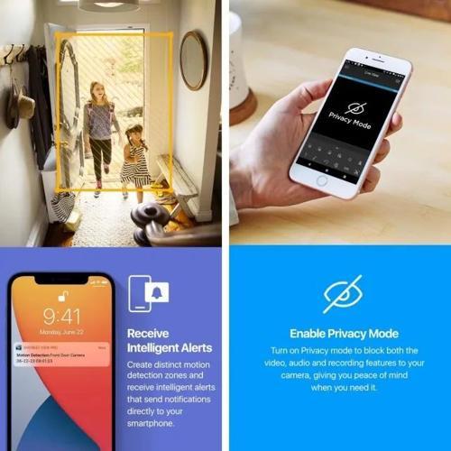 ProHD 1080P WiFi 2MP 30fps Güvenlik Kamerası Beyaz